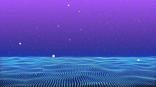 发光水面粒子背景视频的预览图