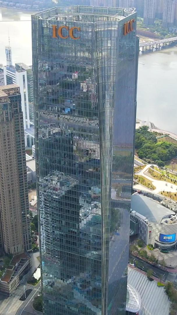 福州闽江北cbd航拍高楼建筑视频的预览图