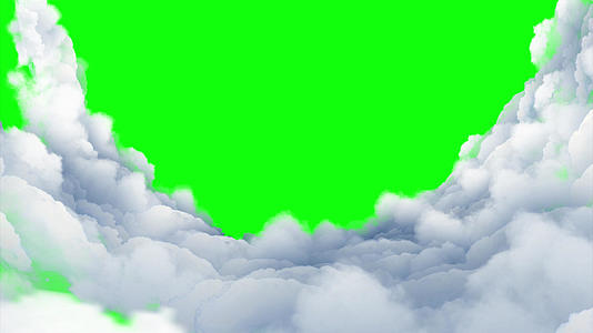 云穿越绿幕背景视频的预览图