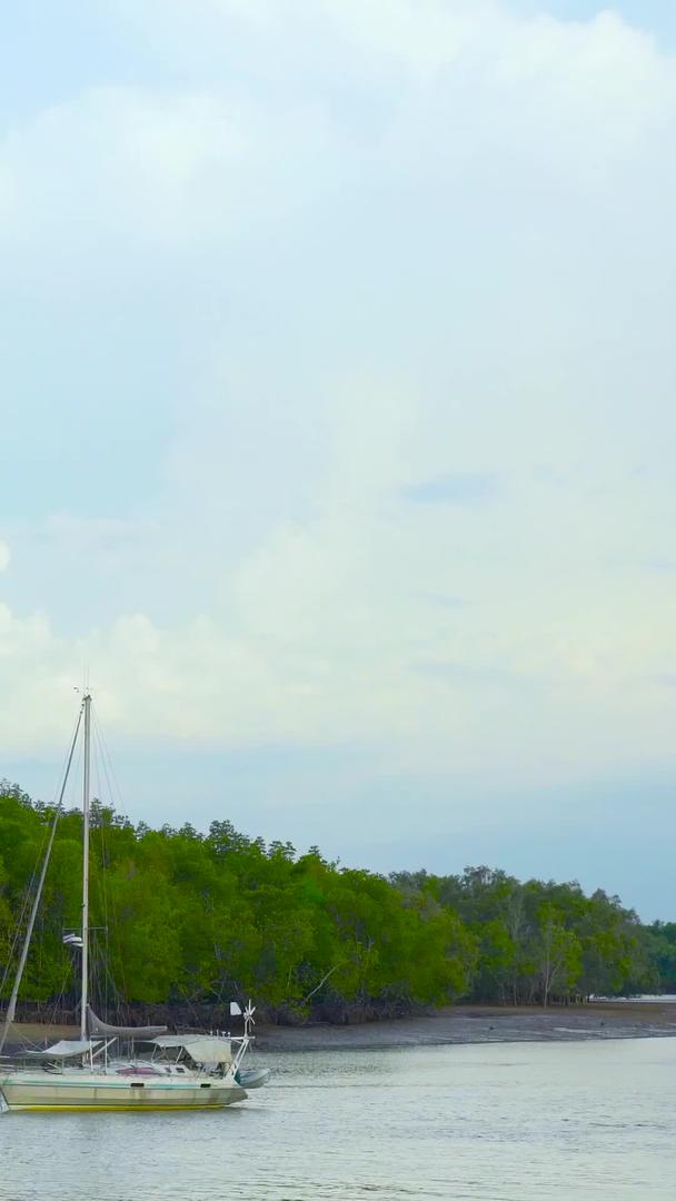 延迟泰国甲米红树林游艇视频的预览图