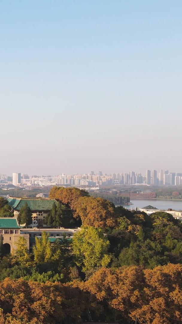 武汉大学樱顶老建筑群秋季校园地标材料视频的预览图