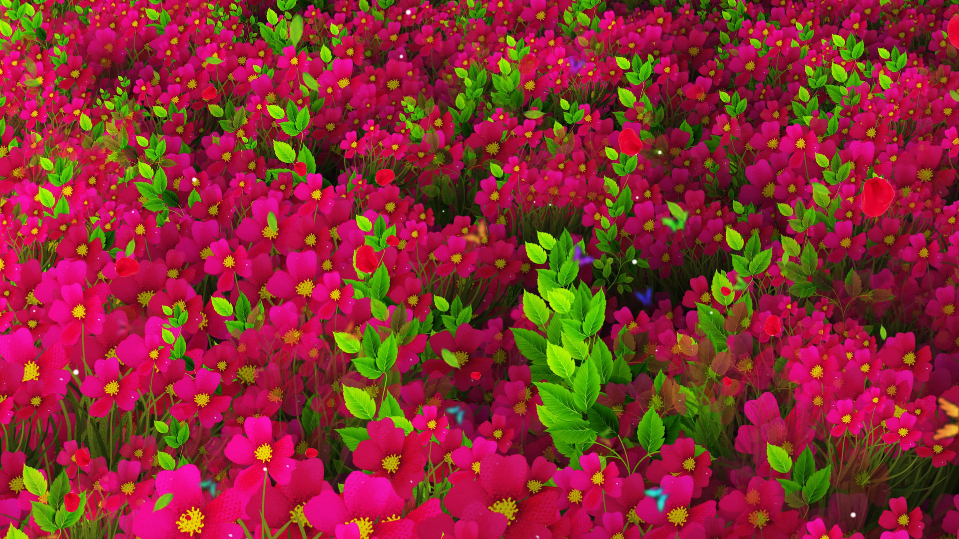 4K唯美的鲜花背景素材视频的预览图