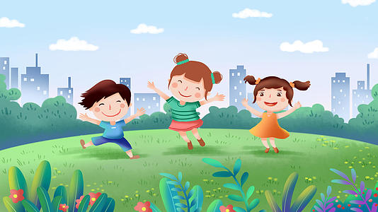 儿童动画动态背景视频的预览图