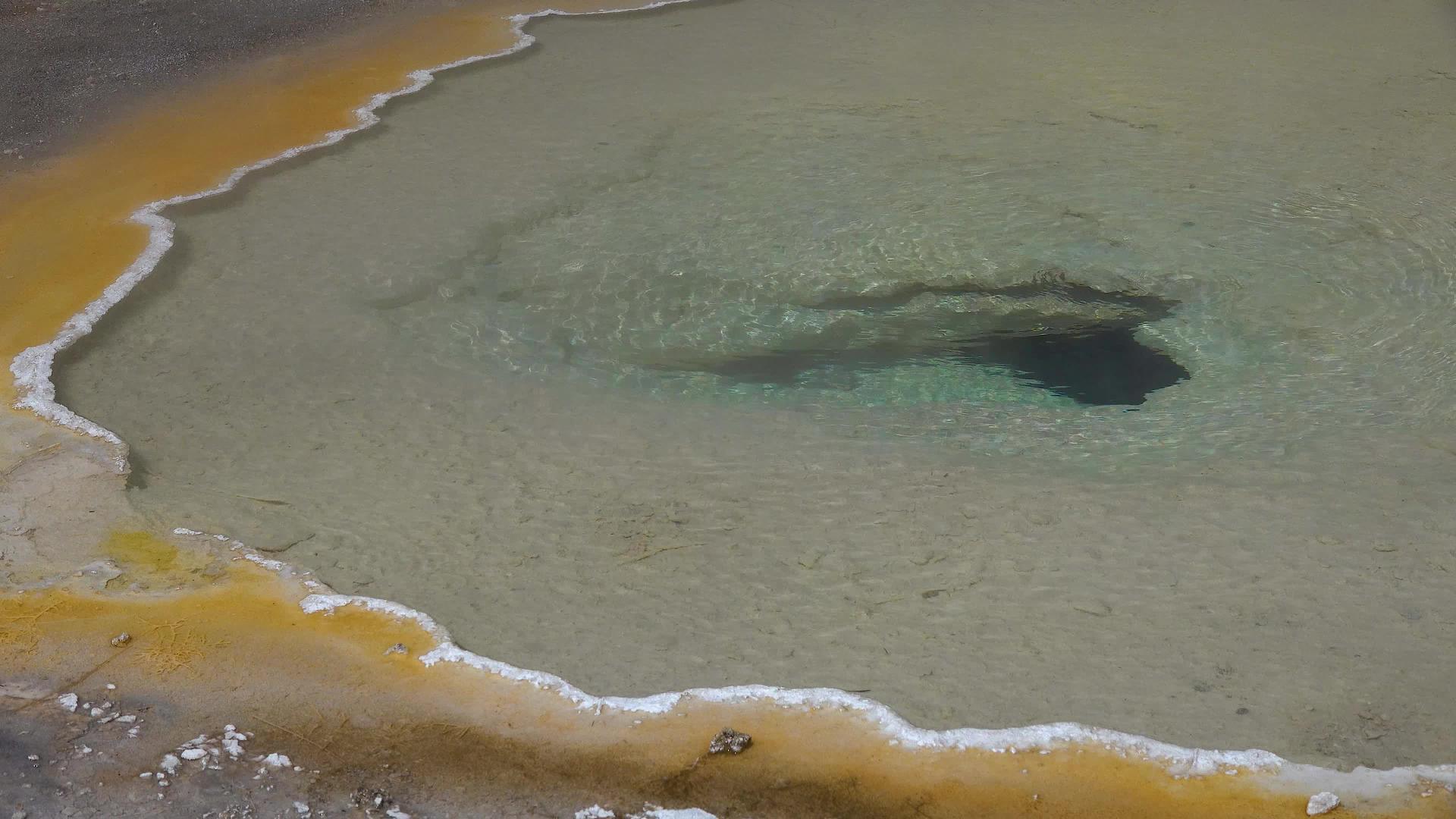 黄石公园的热水视频的预览图