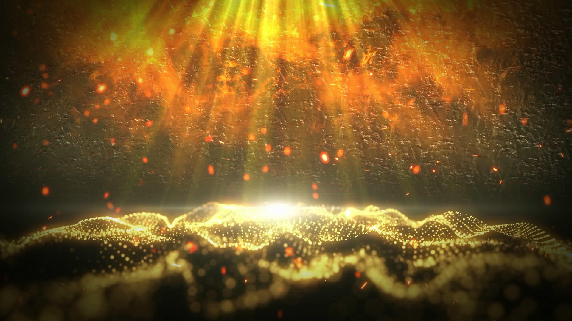 大气金色梦幻粒子背景视频的预览图