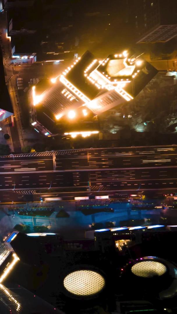 上海五角场无人机俯拍延迟视频的预览图