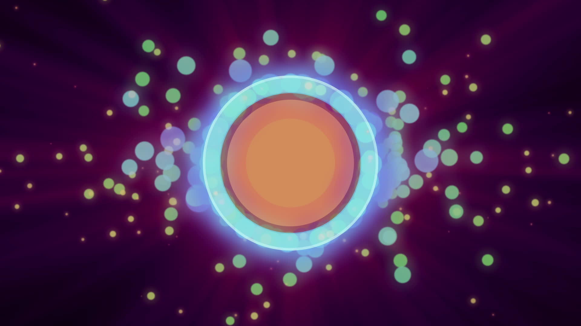 运动背景环绕着抽象粒子圆视频的预览图