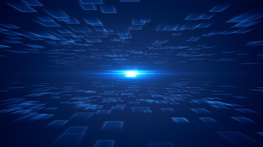 蓝色科技背景视频的预览图