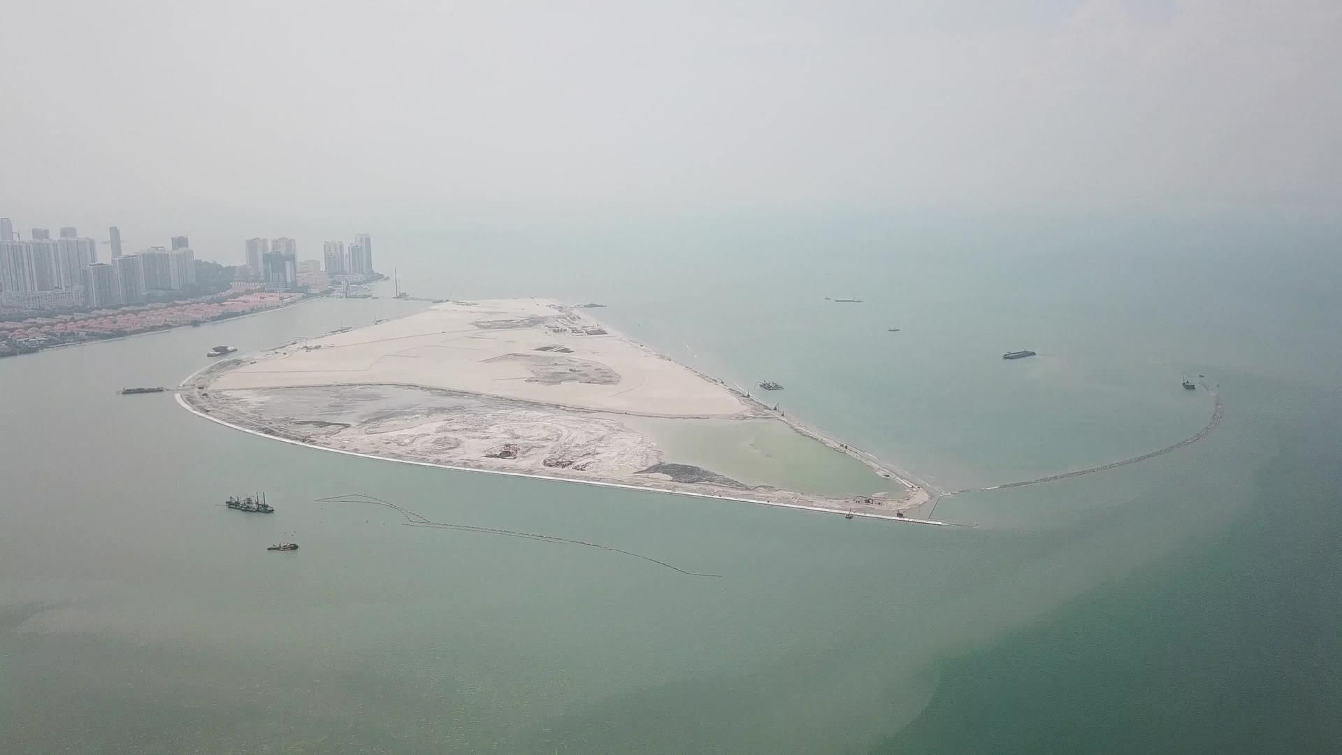 海洋陆地开垦视频的预览图