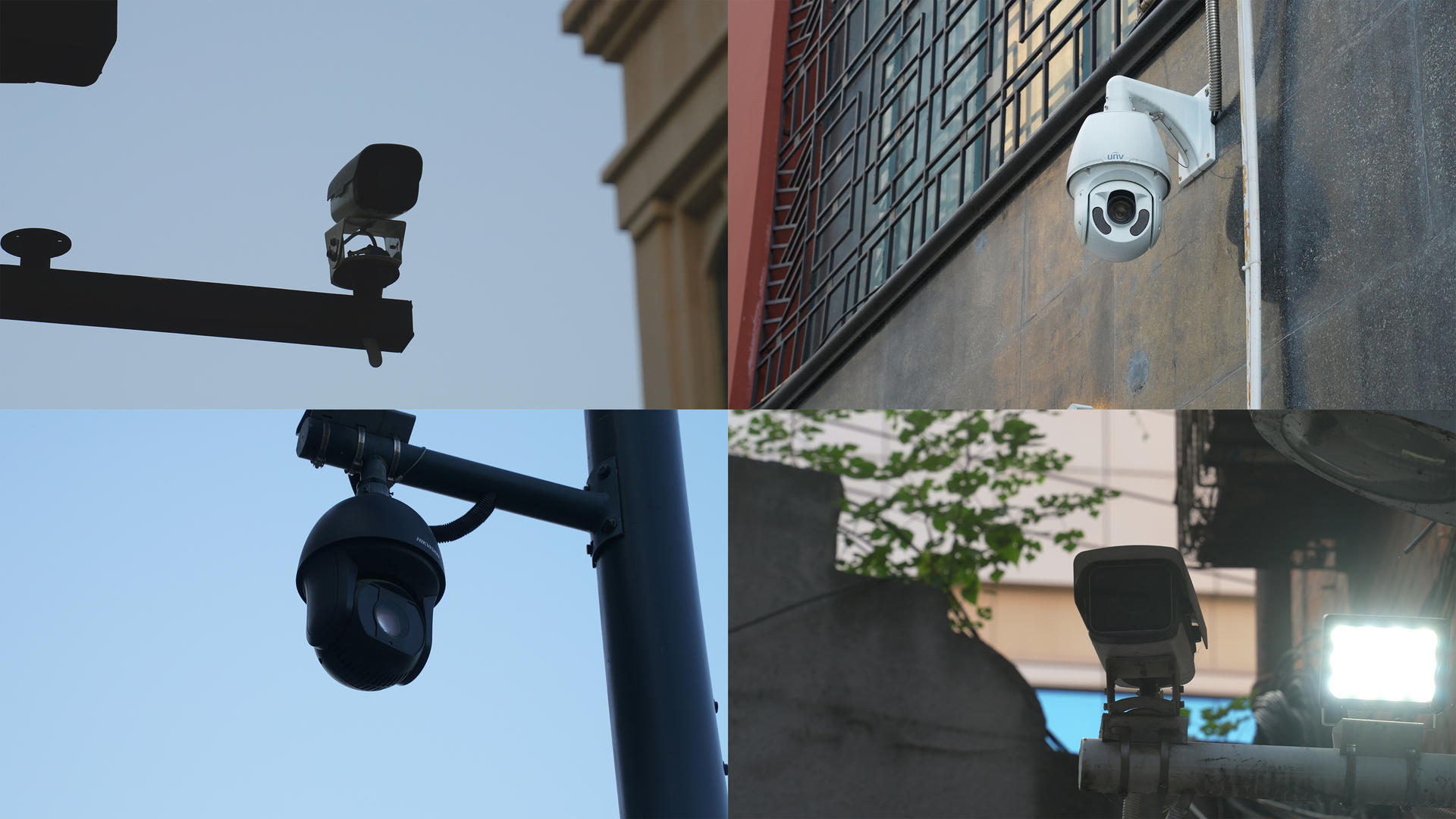 城市街头交通天眼治安警用摄像头4k素材视频的预览图