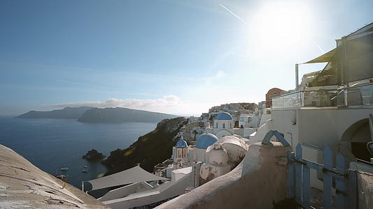 在著名的希腊度假胜地oiagreeceEurope视频的预览图