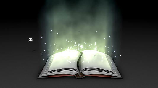 幻想和神奇的书籍动画视频的预览图
