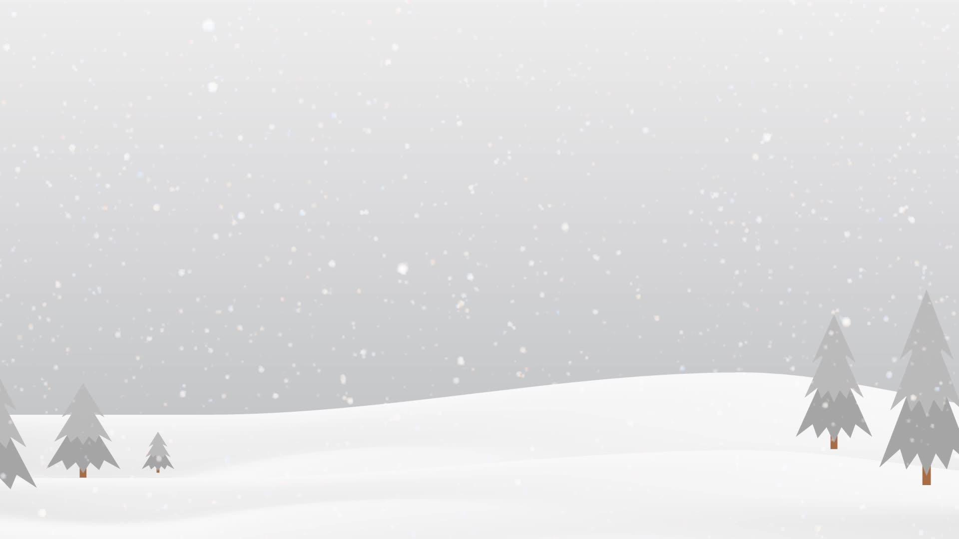 感人的圣诞风景背景抽象背景雪视频的预览图
