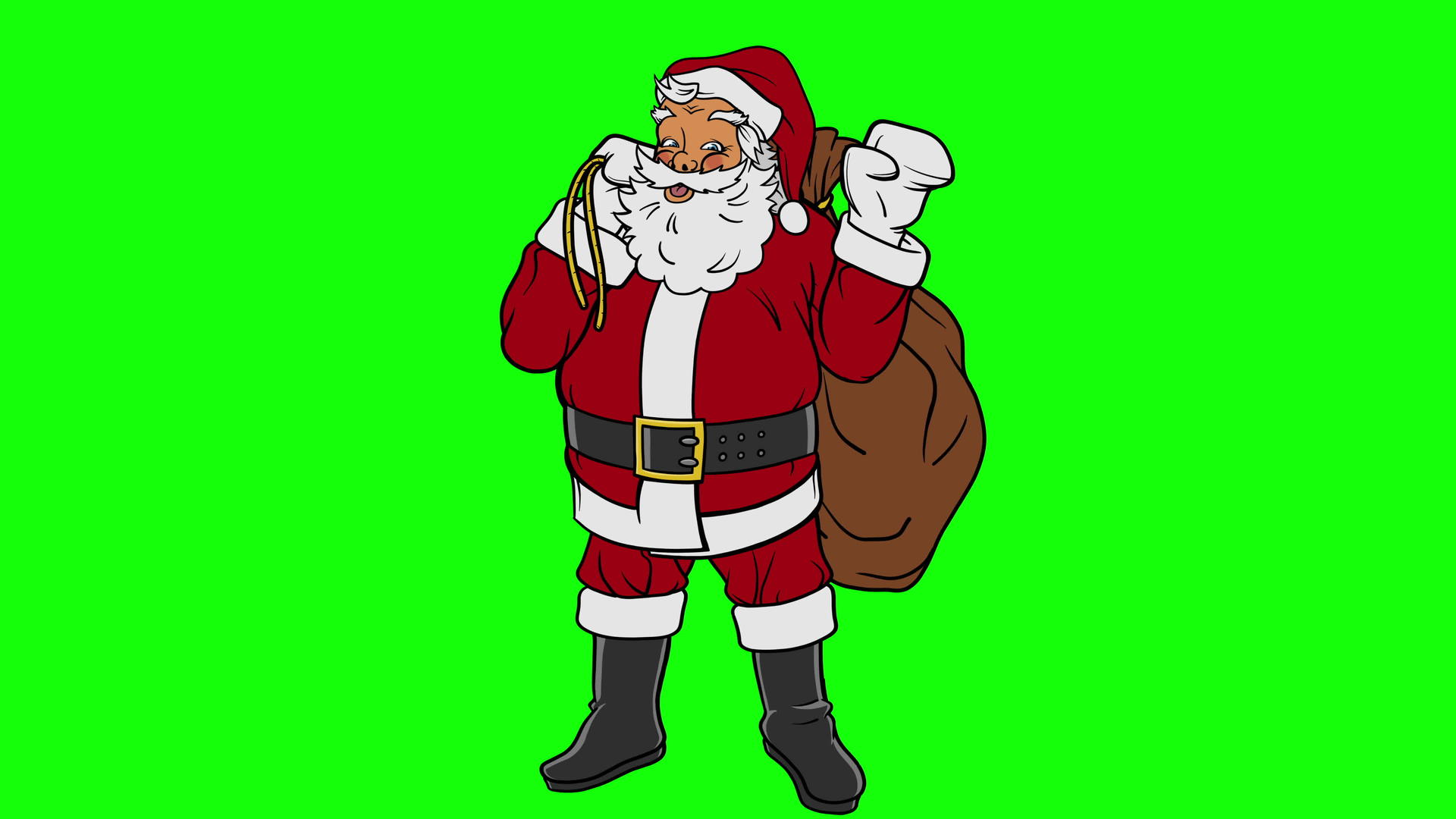 圣诞老人绿幕视频的预览图