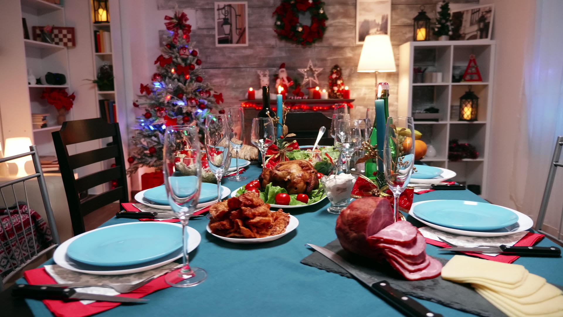 用于圣诞节庆祝活动的传统食物视频的预览图