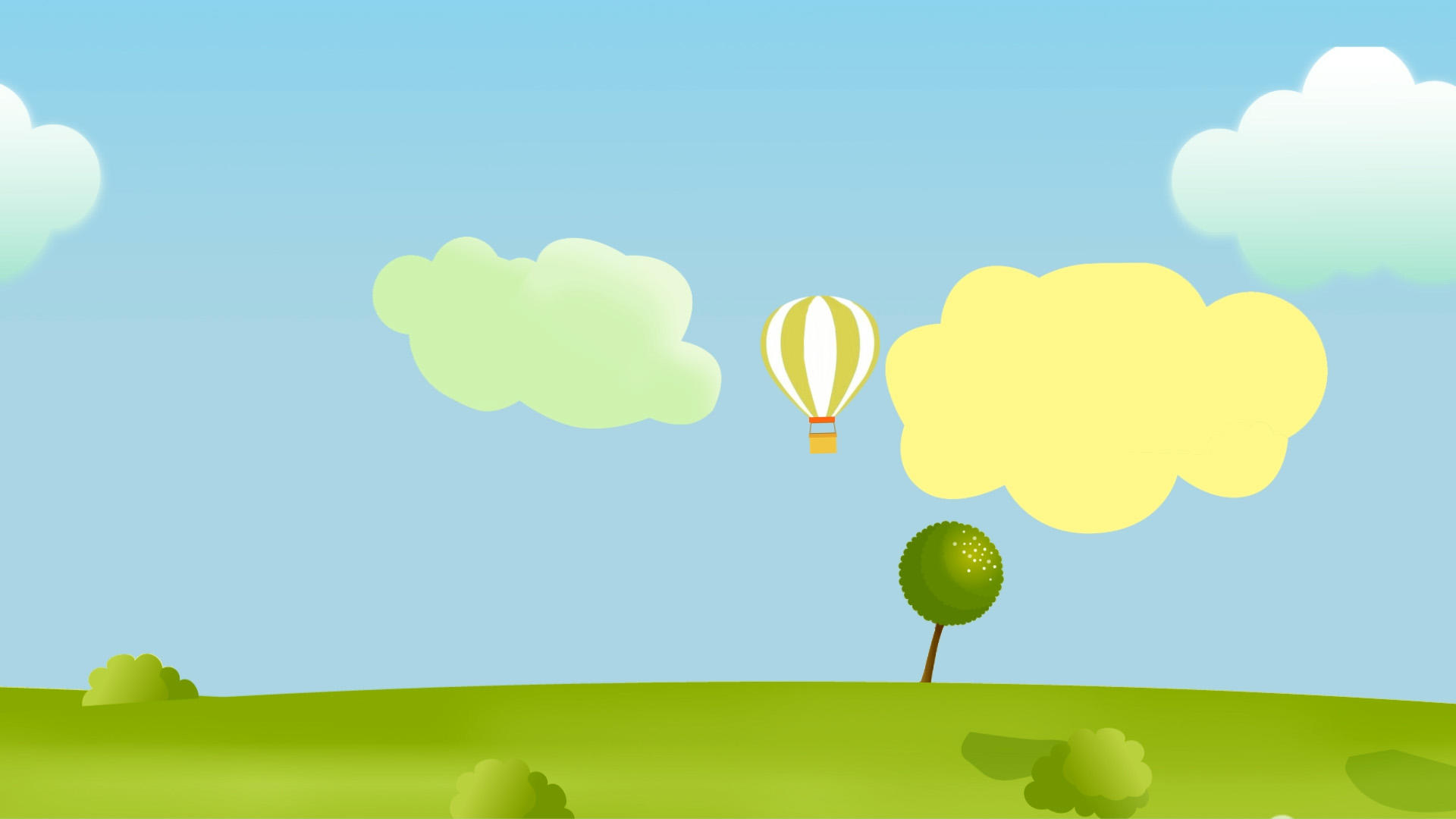 卡通气球彩云视频的预览图