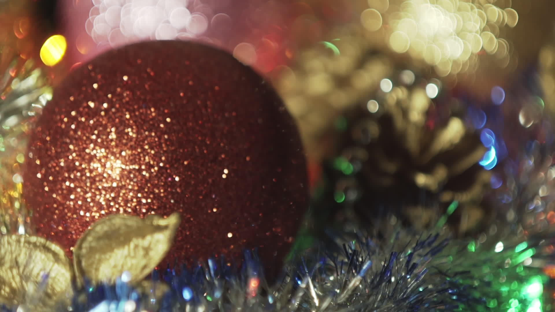 抽象的Christmasbokeh背景视频的预览图