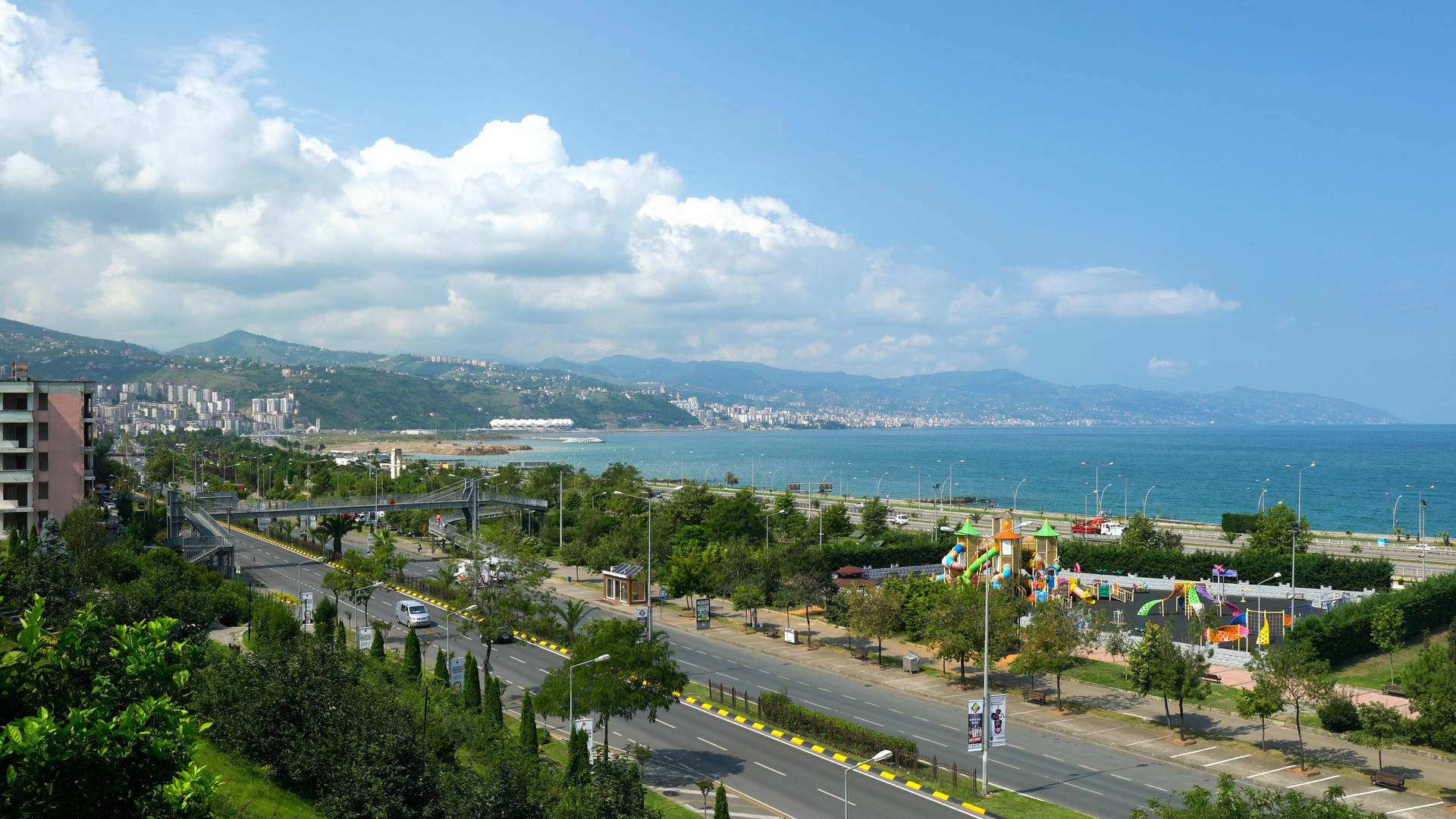 土耳其黑海海滨城市特拉布宗延时4K合集视频的预览图