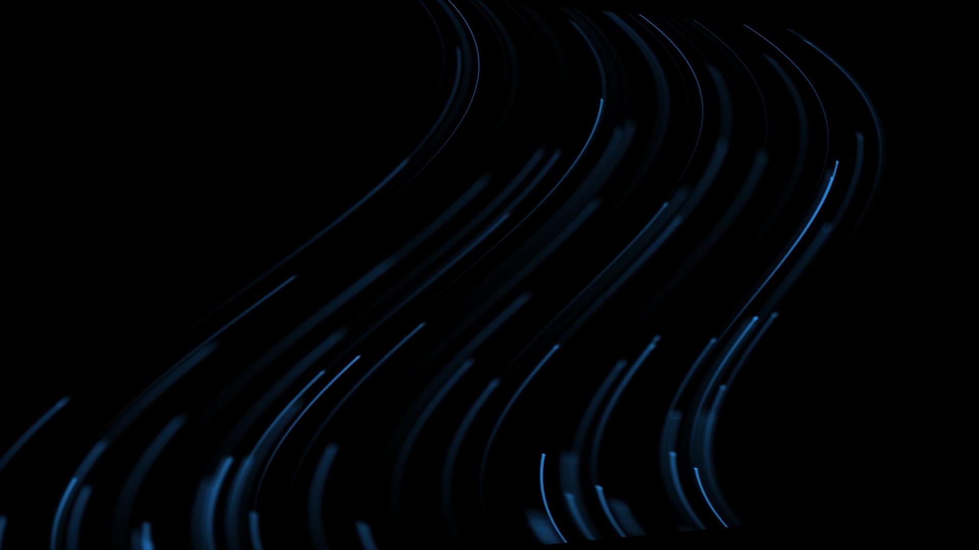 动态蓝色科技线条透明背景视频元素视频的预览图