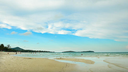 泰国苏梅岛地标海滩查汶海滩延时4K视频的预览图