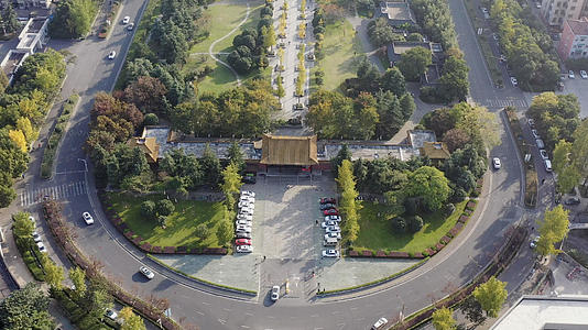 南京明故宫遗址航拍4K视频视频的预览图