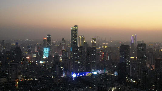 南京城市夜景航拍4K视频视频的预览图
