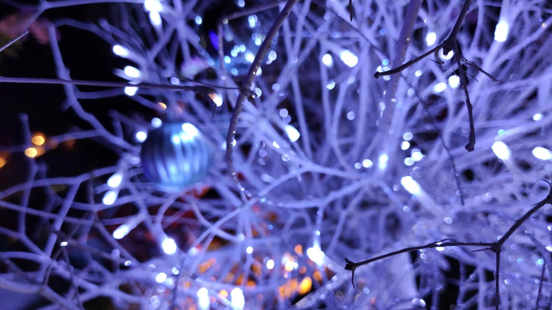 蓝色圣诞装饰视频的预览图