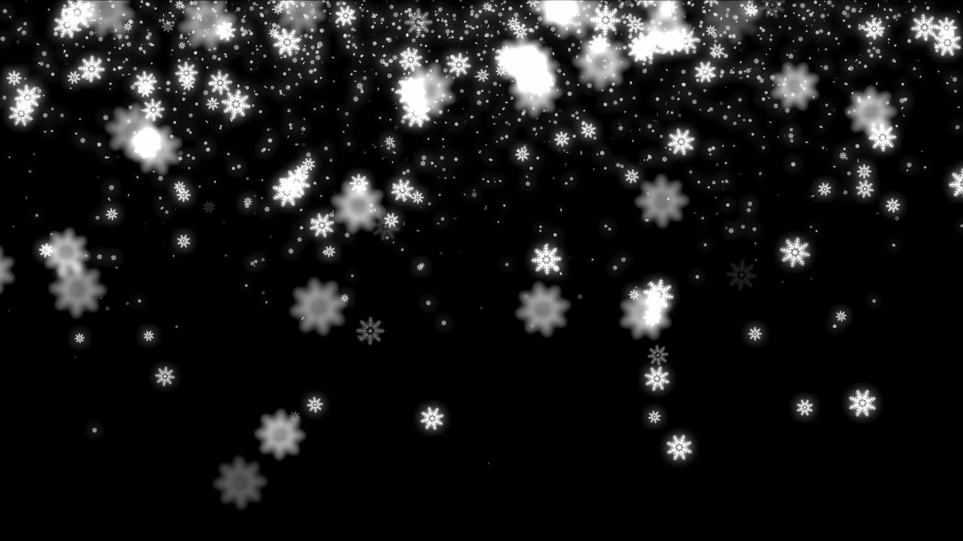 雪星落下4k视频的预览图
