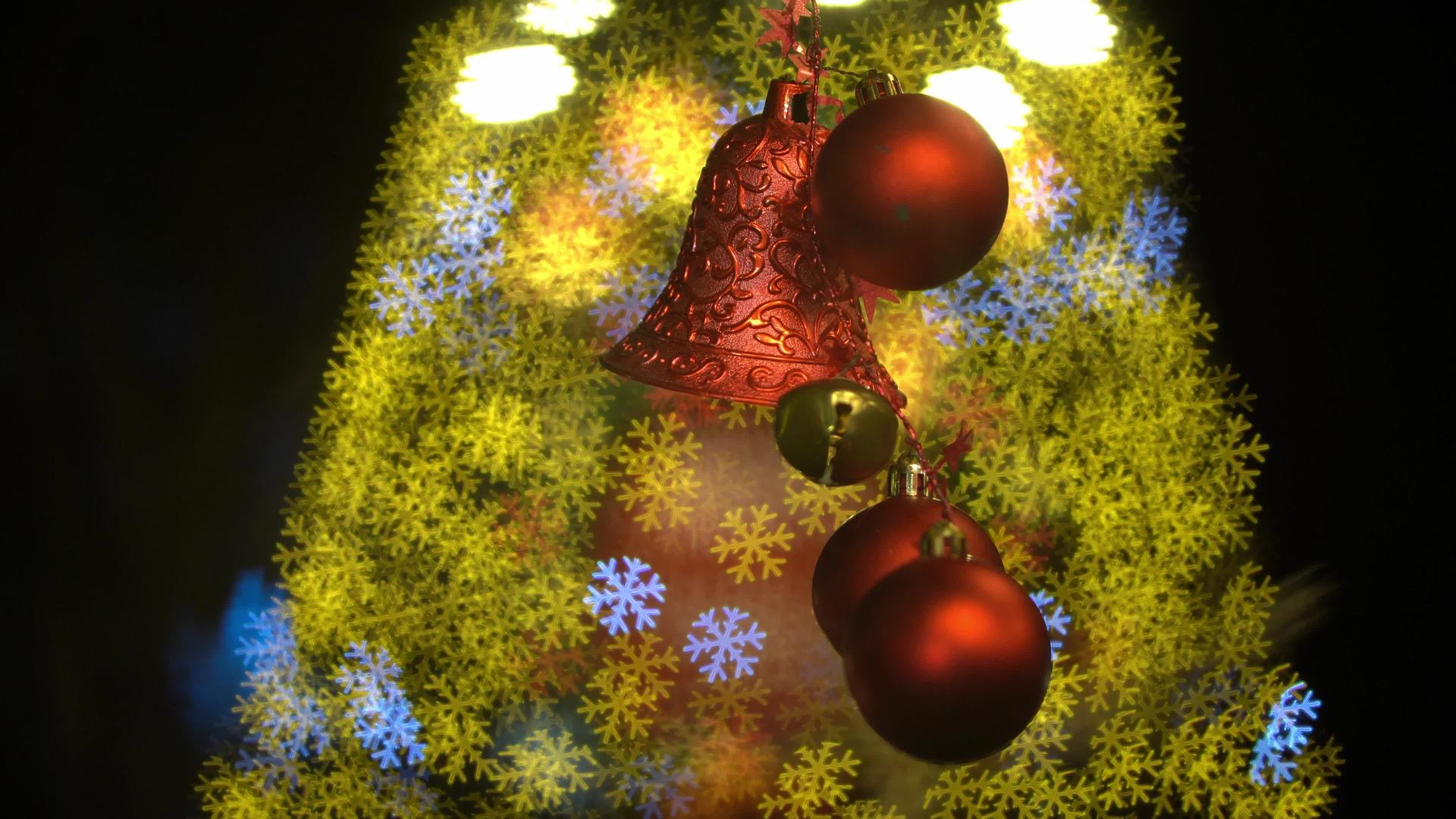 圣诞装饰光点视频的预览图