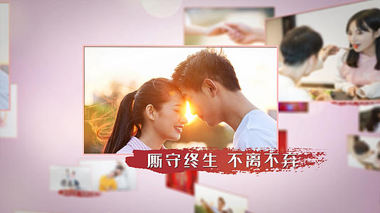 浪漫温馨爱情相册AE模板视频的预览图