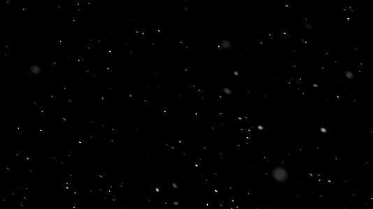 下小雪直落雪花带透明通道视频的预览图