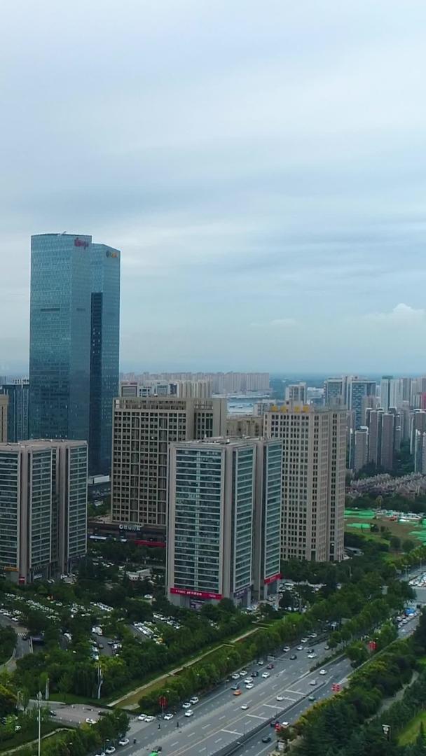 雨后航拍在西安市高新区视频的预览图