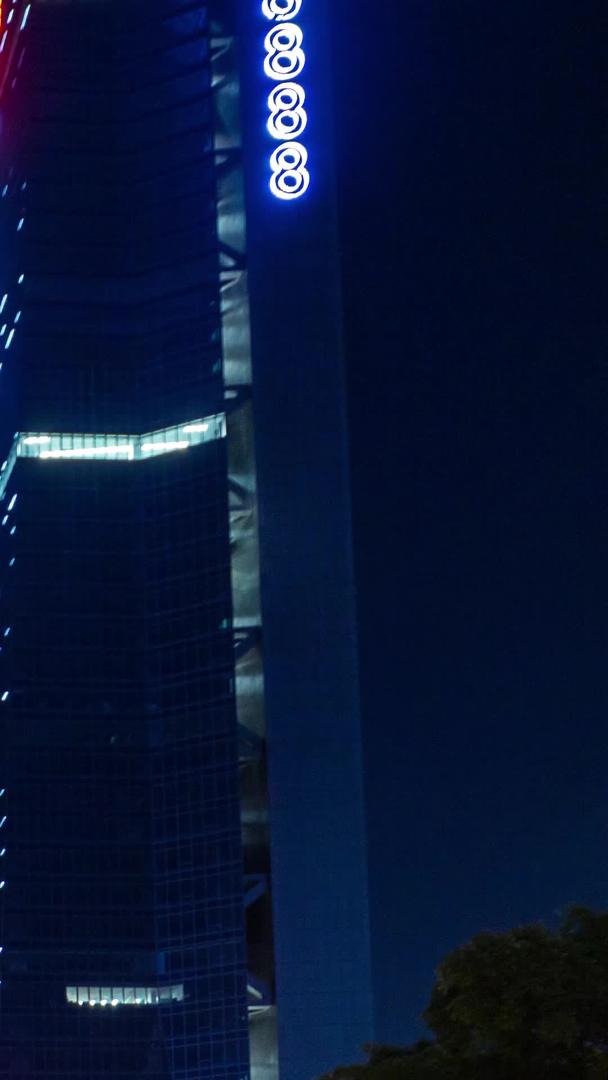 深圳6K高清夜景南山区深南大道汉东大厦腾讯大厦视频的预览图