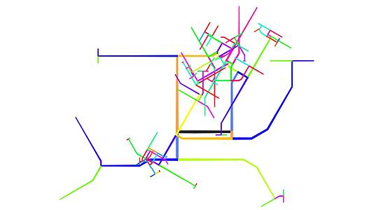 考虑地下运输系统地图作为一个概念视频的预览图