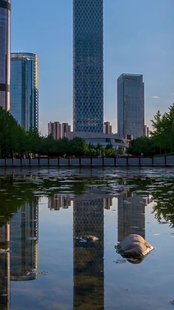 延迟5K北京望京CBD倒影视频的预览图
