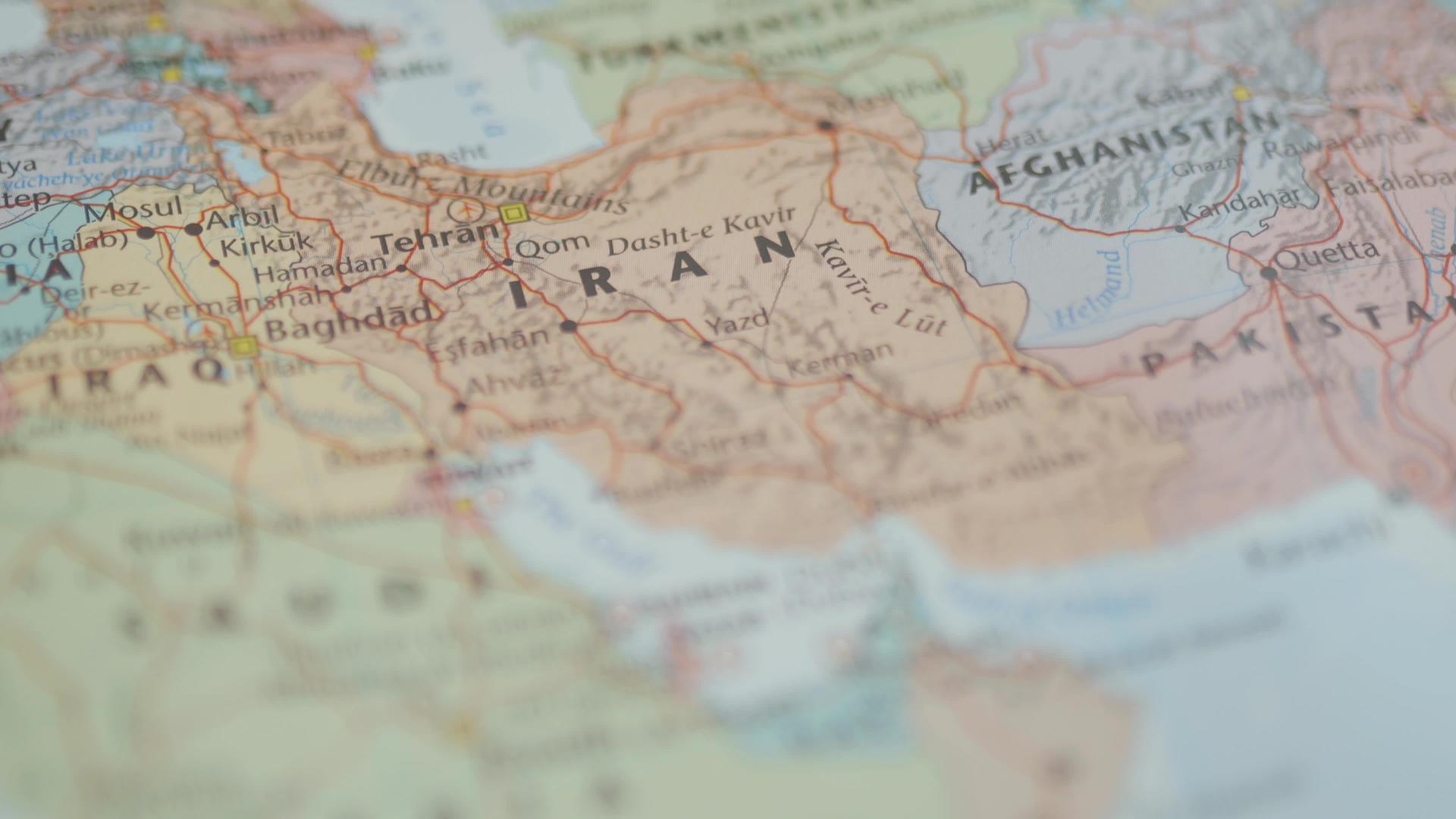 伊兰国绘制了丰富多彩的中东地图视频的预览图