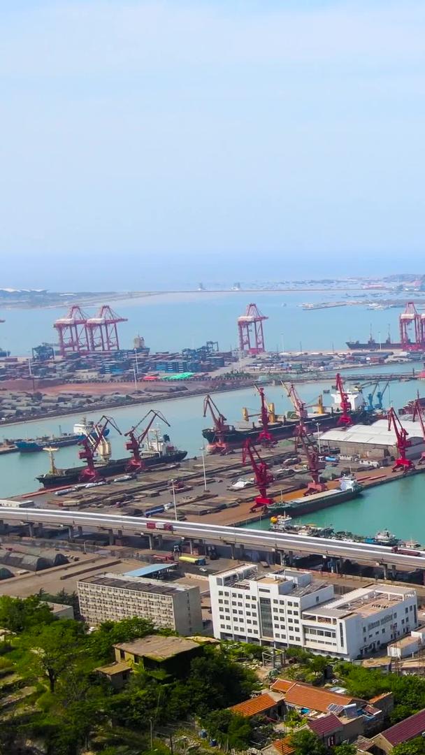 连云港海港码头低空航拍集合集合视频的预览图