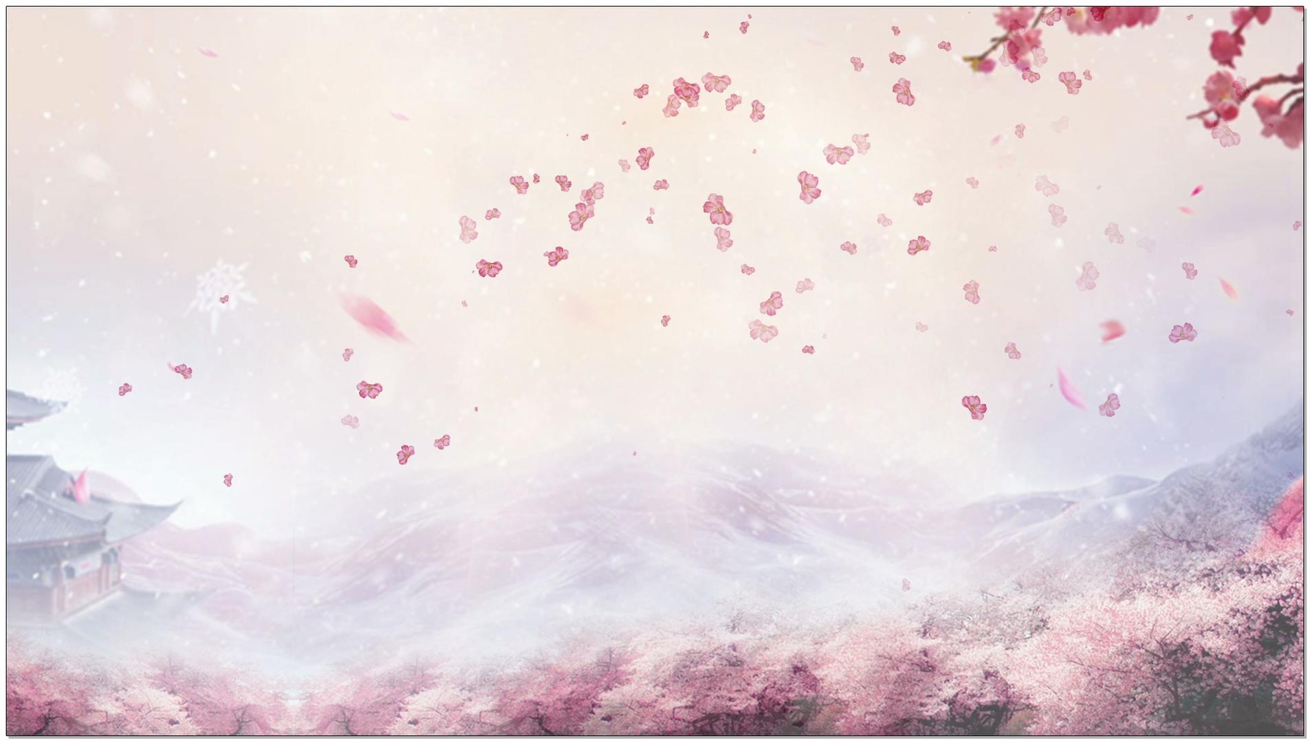 桃花中国风背景视频的预览图
