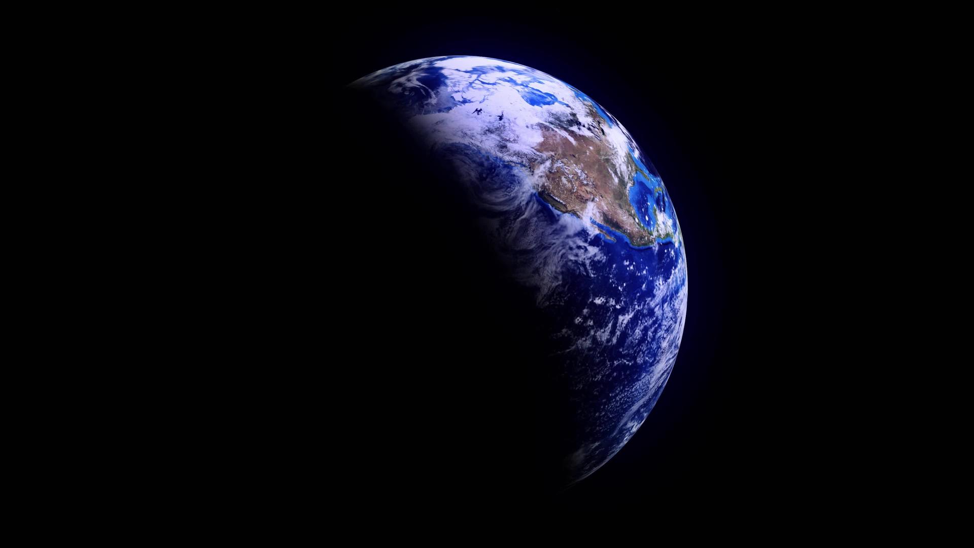 地球从卫星到世界的无缝动画视频的预览图