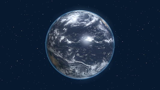 地球在空间中自转视频的预览图