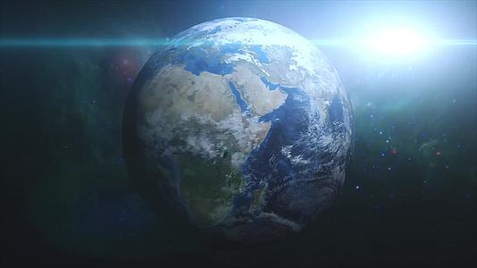 地球从空间到行星的视图hd视频的预览图
