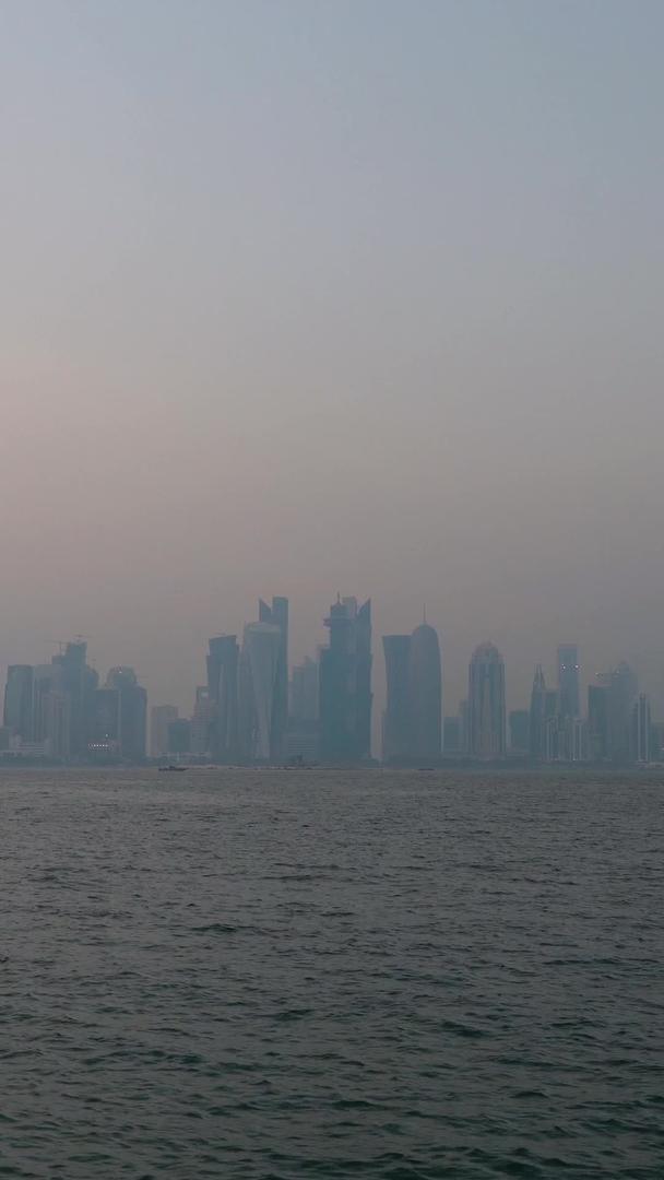 卡塔尔地标建筑群实拍视频的预览图