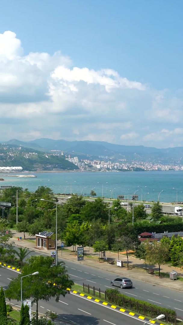 特拉布宗延时集合在土耳其黑海滨城市视频的预览图