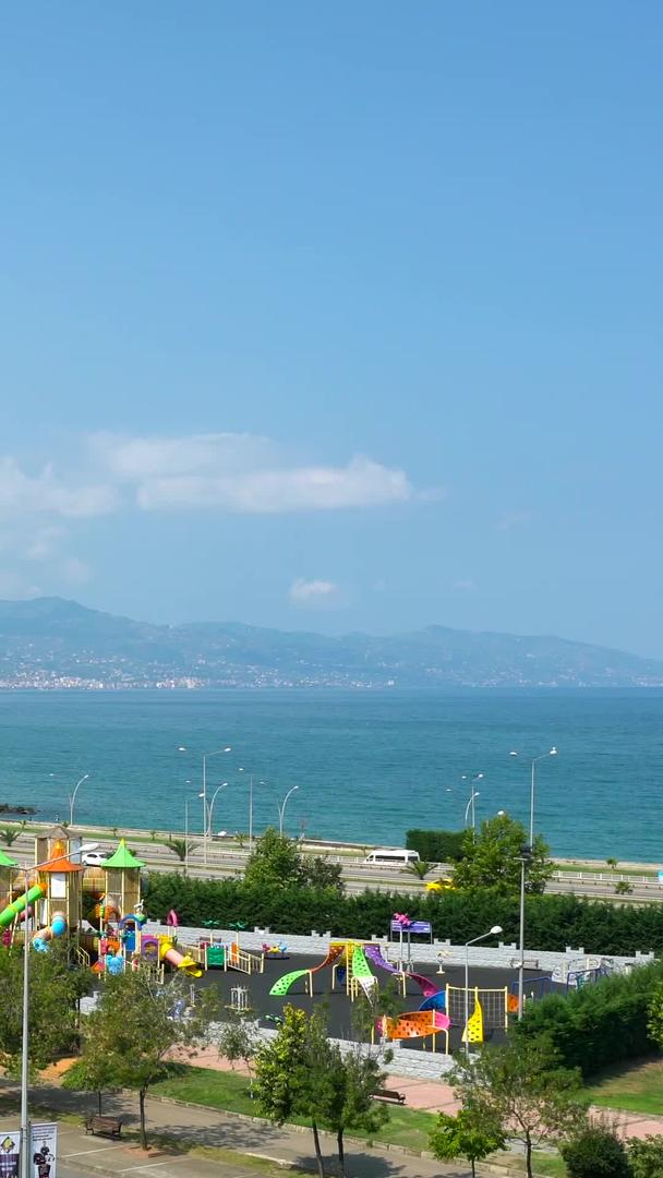 特拉布宗延时集合在土耳其黑海滨城市视频的预览图