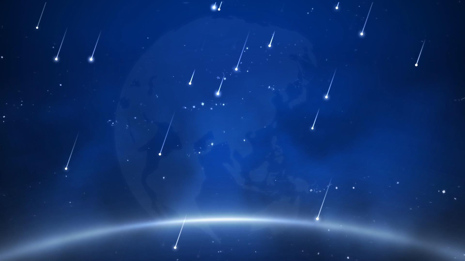星空流星科技背景视频的预览图