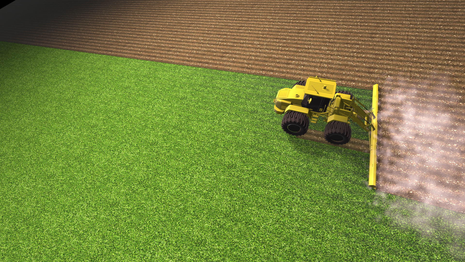 以农业为主题的工业人员现实循环耕地视频的预览图