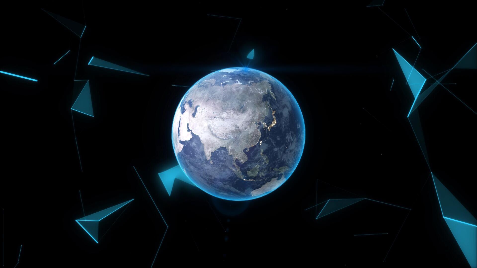 科技地球带通道视频的预览图
