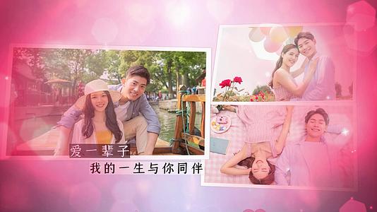 唯美恋爱婚礼写真相册宣传展示视频的预览图