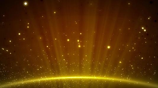 金色粒子飘动光线背景视频的预览图