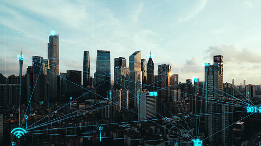 4K科技5G城市大数据连线AE模板视频的预览图